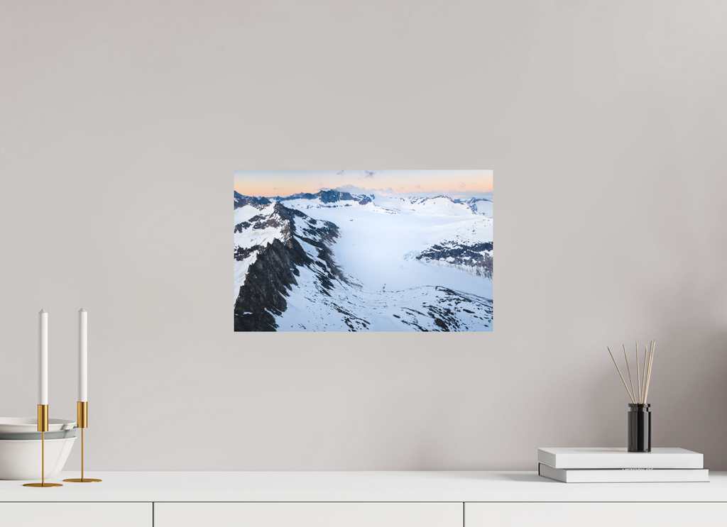 16 x 10″, Hahnemüle Smooth Rag Fine Art Paper Denver Glacier